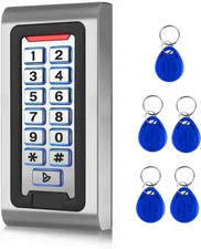 Door Access Control System Stand-Alone Password Keypad + 5PCS Proximity Keychain
