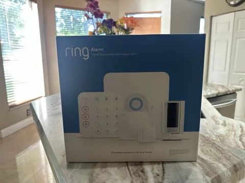 Ring Alarm Home Security System Kit w/ Indoor Cam, Keypad, Z-Wave, White