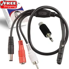 CCTV Microphone Outdoor for Security Camera IP: Audio Surveillance Microphone RC