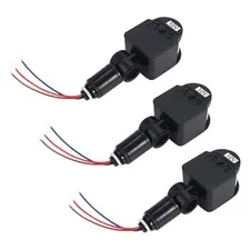 3pcs Black Motion Detectors Motion Sensor Switch From L2593