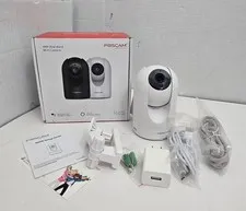Foscam R4S 4MP Dual-Band Wi-Fi Camera Night Vision Alexa Google WHITE Open Box