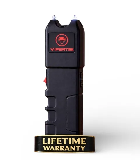 Vipetek Stun Gun Black 800BV Self Defense Rechargeable And Holster