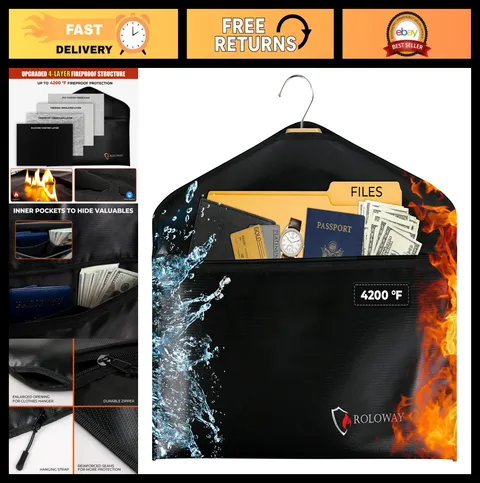 Fireproof Hidden Compartment Safe for Home & Travel - Secret Cash Hiding Hanger