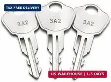 (3 Pack) 3P2 Keys for Sentry Safes Model 1100, Compatible with Safe Boxes, Lock