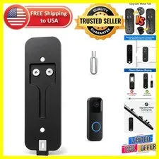 Enhanced Wall-Mount Backplate for Blink Doorbell 2-Hole Models with Metal Clip