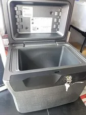 File Safe Security Box Case 0.66 cu. ft. Fire and Water Resistant Charcoal