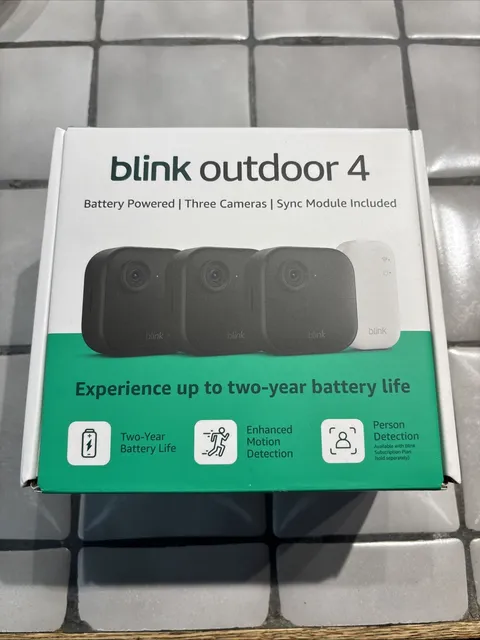 Blink Outdoor 4 Battery Powered 3-Camera Security System