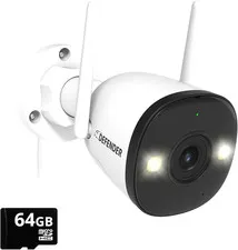 Outdoor Security Camera with WiFi 6 & Bluetooth – AI Human & Vehicle Detection