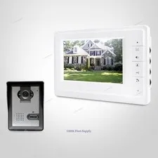 7" Video Door Entry Security Intercom with IR Night Vision for Home Security