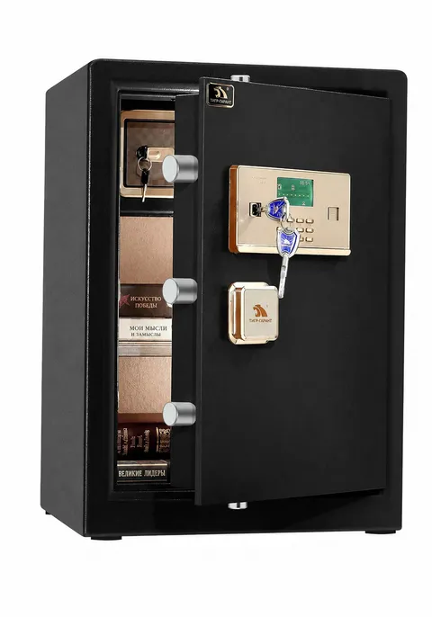 TIGERKING Digital Keypad Safe, Anti-Theft Dual Alarm, Heavy-Duty Steel Body