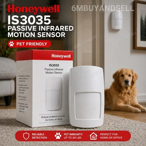 Honeywell IS3035 Passive Infrared Motion Sensor Pet Friendly Wired PIR White