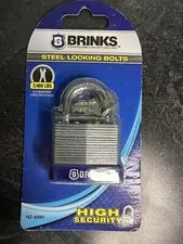 Brinks Steel Padlock, 40mm 7/8” Shackle 162-40001