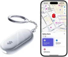 130 Db Personal Safety Alarm for Women with Apple Find My APP, Extra-Loud Siren