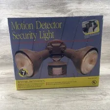 INTELECTRON Motion Detector W/ Security Light- New In Original  Packaging