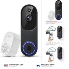 1080P Wireless Video Doorbell Camera with Color Night Vision | AI Human Detec...