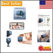 Indoor Mini Nanny Cam: 4K Resolution, Night Vision, and Motion Detection Alerts