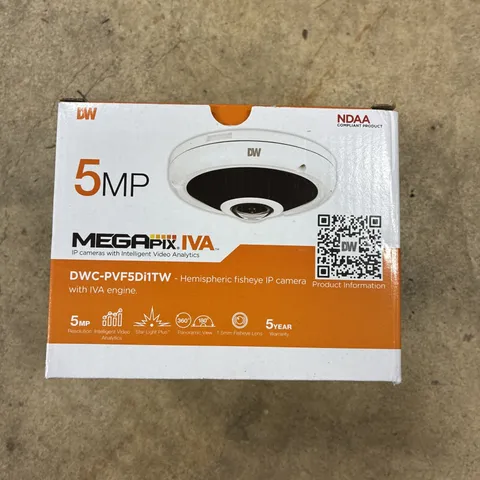Digital Watchdog MEGApix DWC-PPVF5Di1TW 5MP IR Fisheye Dome IP Security Camera