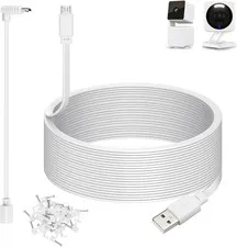 50Ft Power Cable for Wyze Cam V4,Wyze Cam Pan V3,Wyze Og,Wyze Cam V3 and V3 Pro