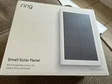 Ring Small Solar Panel USB-C Compatible with Ring Cameras, White