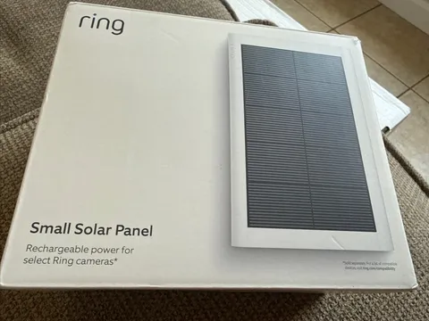 Ring Small Solar Panel USB-C Compatible with Ring Cameras, White