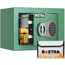 Fireproof Safe Box with Sensor Light & Fireproof Bag, Digital Keypad, Home Se...
