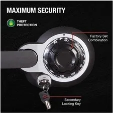 Home Security Safe Box, Medium Gray, Fire & Water Resistant