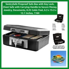 Durable Fireproof Safe with Key Lock - Ultimate Protection for Valuables