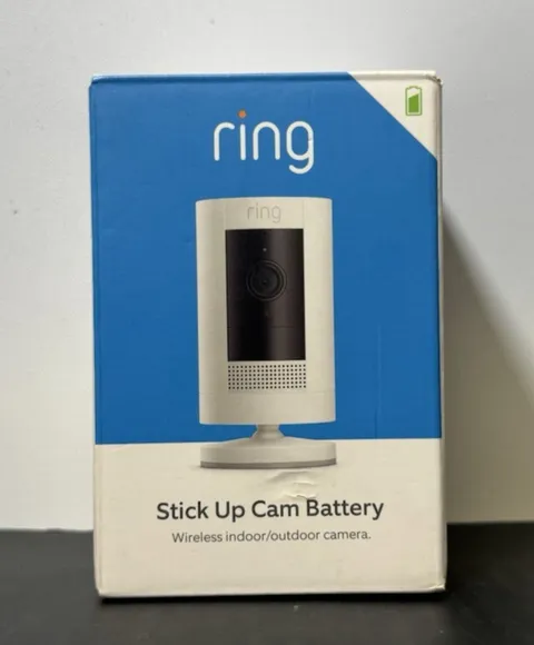 Ring -Stick Up Cam - Indoor/Outdoor Wireless 1080p Security Camera - OPEN BOX
