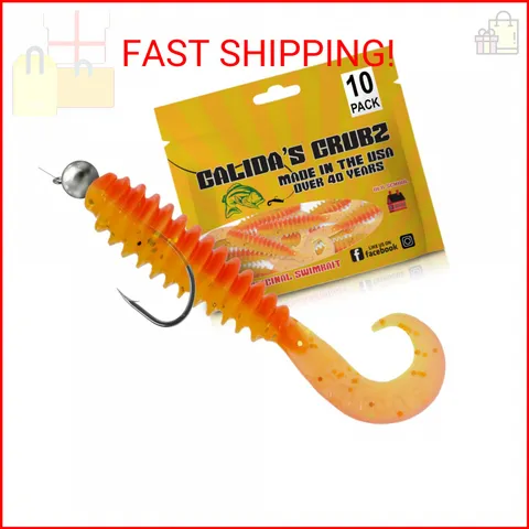 Galida's Grubz Soft Plastic Grubz for Peacock Bass and Walleye Fishing | Deep Ri