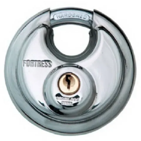 FORTRESS 357D Padlock with Keys, Silver