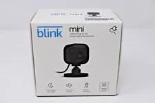 Blink Mini Indoor Plug-In HD Smart Security Camera Black Works With Alexa New