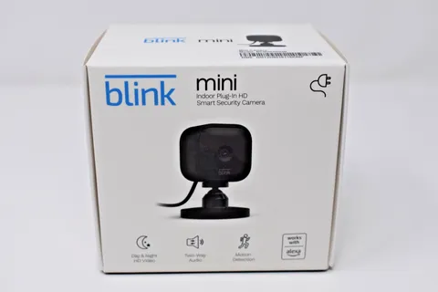 Blink Mini Indoor Plug-In HD Smart Security Camera Black Works With Alexa New