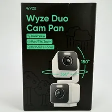 Wyze Duo Cam Pan Indoor/Outdoor IP65 2K 360° Pan/Tilt Smart Home Security Camera