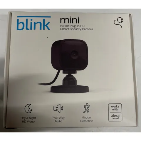 Blink Mini Indoor Plug-In HD  Security Camera