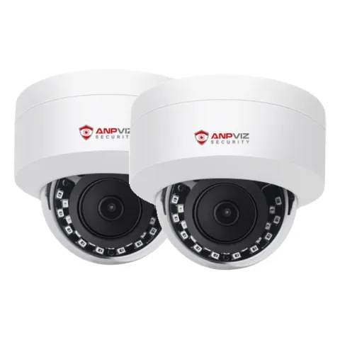 Anpviz 5MP 2PCS PoE IP Camera Outdoor Audio Recording Remote View ONVIF AI NDAA