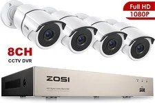 ZOSI 8CH 3K Lite Home Security Camera System Outdoor 4x1080P Bullet CCTV Camera