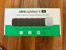 Blink Security Cameras Outdoor 4 XR 6 Camera Set with Sync Module HD Wireless