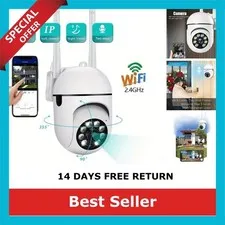 FireFrog A7 1080p WiFi Security Camera 360° Two-Way Audio Night Vision