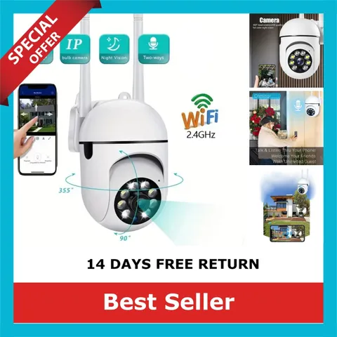 FireFrog A7 1080p WiFi Security Camera 360° Two-Way Audio Night Vision