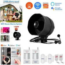 For Tuya Smart WIFI Security Alarm System Kit 110dB Wireless Loud Siren Horn
