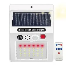 Solar Alarm Light Motion Detector Outdoor Waterproof 3Modes Security Siren Lamp
