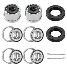 Racewill 2 Set Trailer Axles Bearings Kit: 30205 30205-Set of 2, silver 