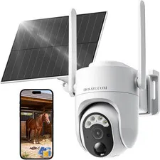 Security Camera Solar Powered, Free Cloud Storage