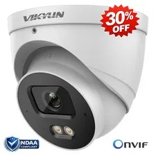 Vikylin 4MP POE IP Camera Outdoor Full Color Audio IVS Smart Motion Detection US