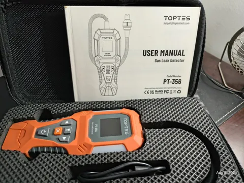 TopTes PT‑356 Natural Gas Detector Rechargeable 10" Gooseneck -Tested