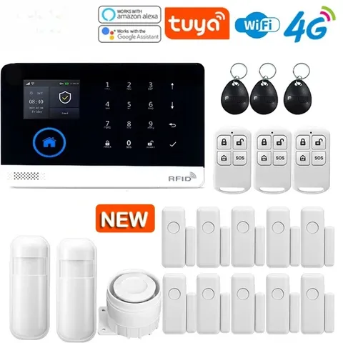 Alarm System,WiFi,4G,home Security,intelligent Voice Control,APP Push Function