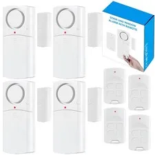 Door Alarm with Remote, Window Alarms 120DB Open Sensor with Multiple Modes, ...