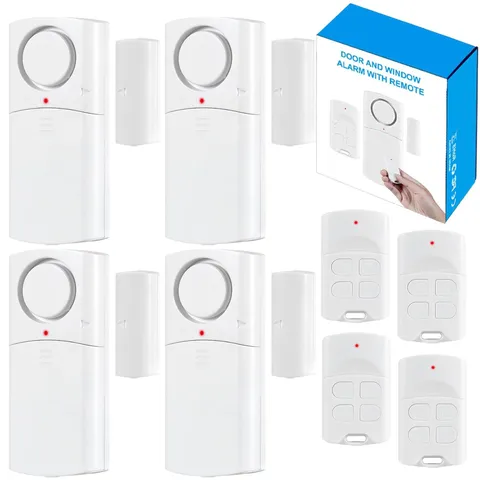 Door Alarm with Remote, Window Alarms 120DB Open Sensor with Multiple Modes, ...