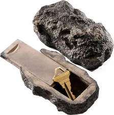 Outdoor Fake Rock Key Hider Weatherproof Garden Yard Safety Stone Spare Key