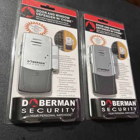 Lot Of 2 Doberman Security Door and Window Defender With Chime SE-0101